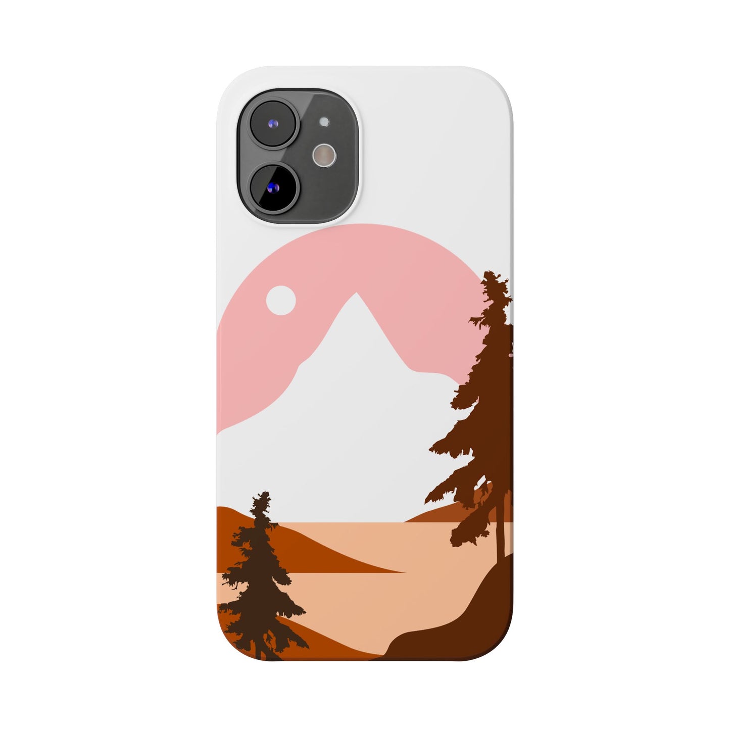 Stylish Mountain Landscape Slim Phone Case, Nature Lover Gift, Aesthetic Phone Cover, Adventure Travel Accessory, Minimalist Design [...]