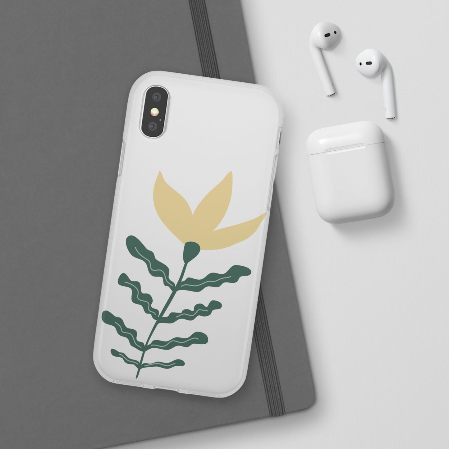 Stylish Floral Flexi Cases, Phone Accessories, Gift Idea, Protective Case, Trendy Phone Cover, Spring Vibes
