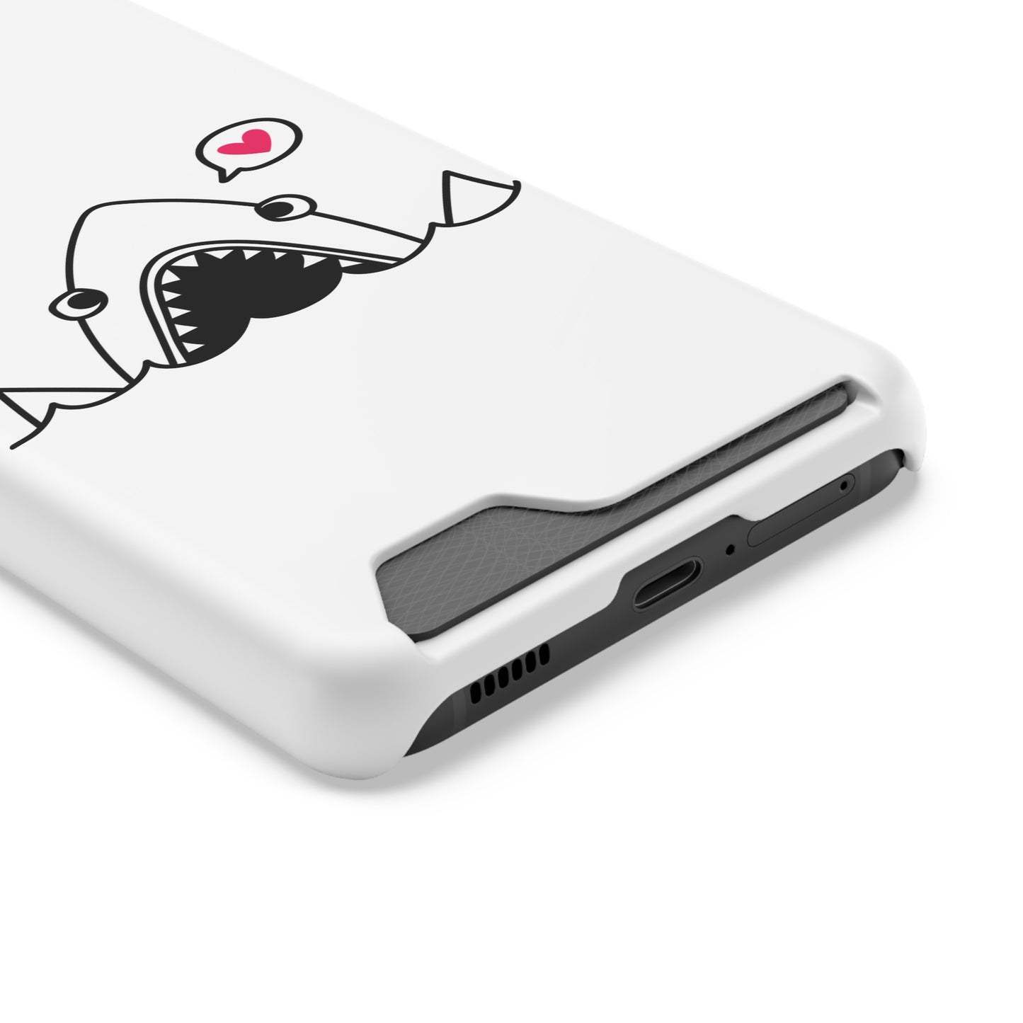Cute Shark Phone Case with Card Holder - Perfect for Ocean Lovers, Unique Gift for Birthdays, Beach Days, and Back to School