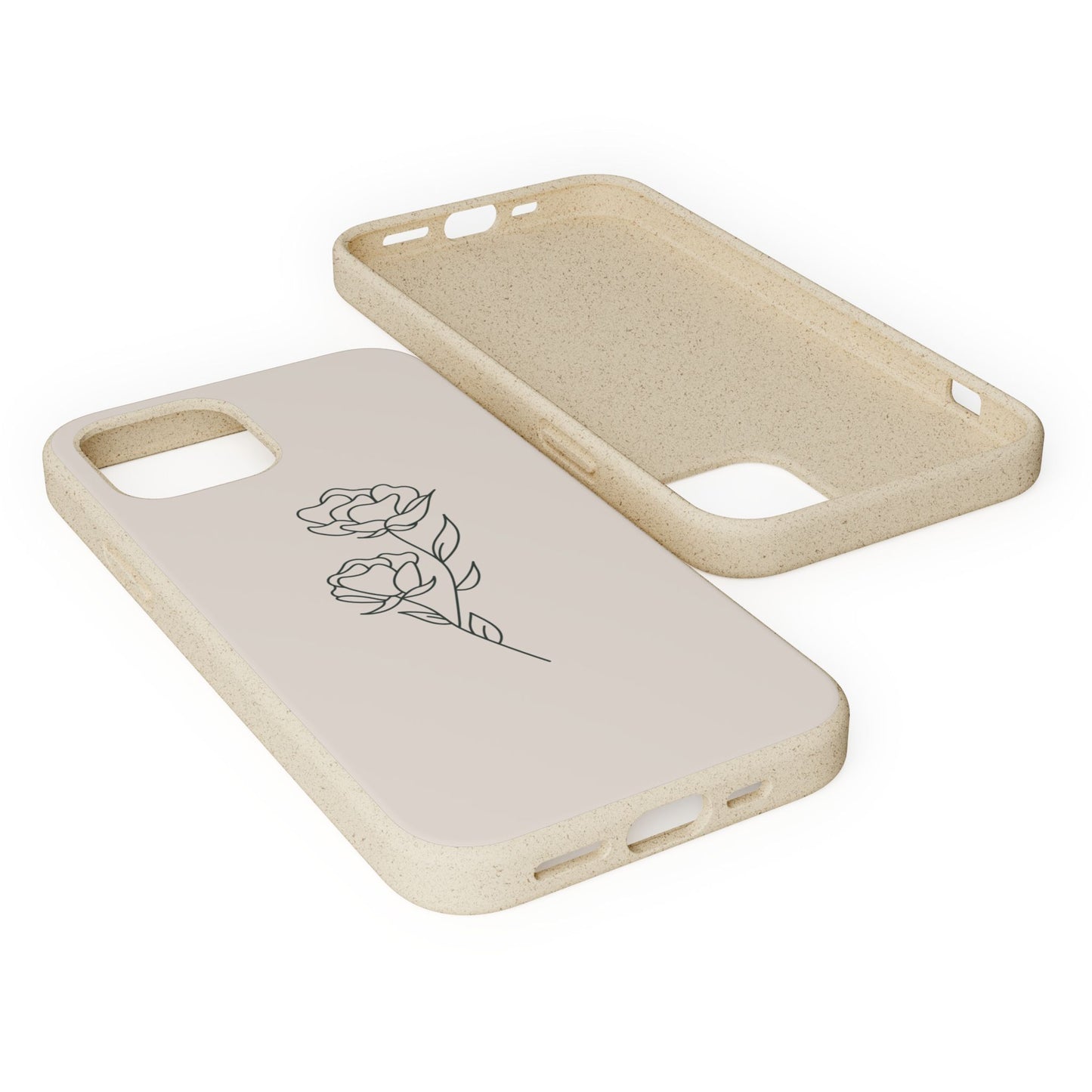 Eco-Friendly Phone Case with Floral Design, Biodegradable Mobile Cover, Sustainable Gift, Floral iPhone Case, Eco Chic Decor