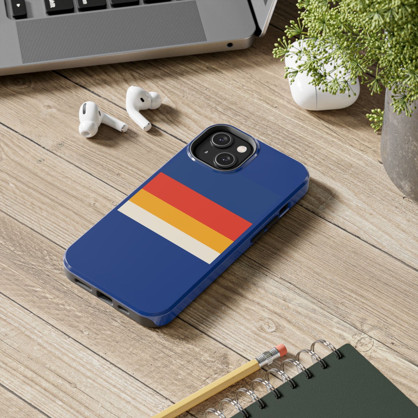 Colorful Tough Phone Cases - Bold Stripes, Durable Protection, Unique Gift for Tech Lovers, Customizable Phone Accessories, Everyday Use