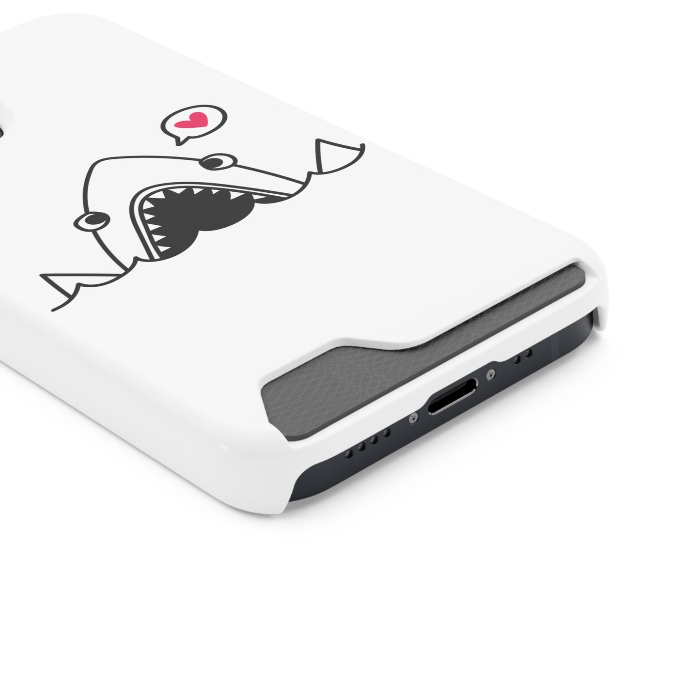 Cute Shark Phone Case with Card Holder - Perfect for Ocean Lovers, Unique Gift for Birthdays, Beach Days, and Back to School