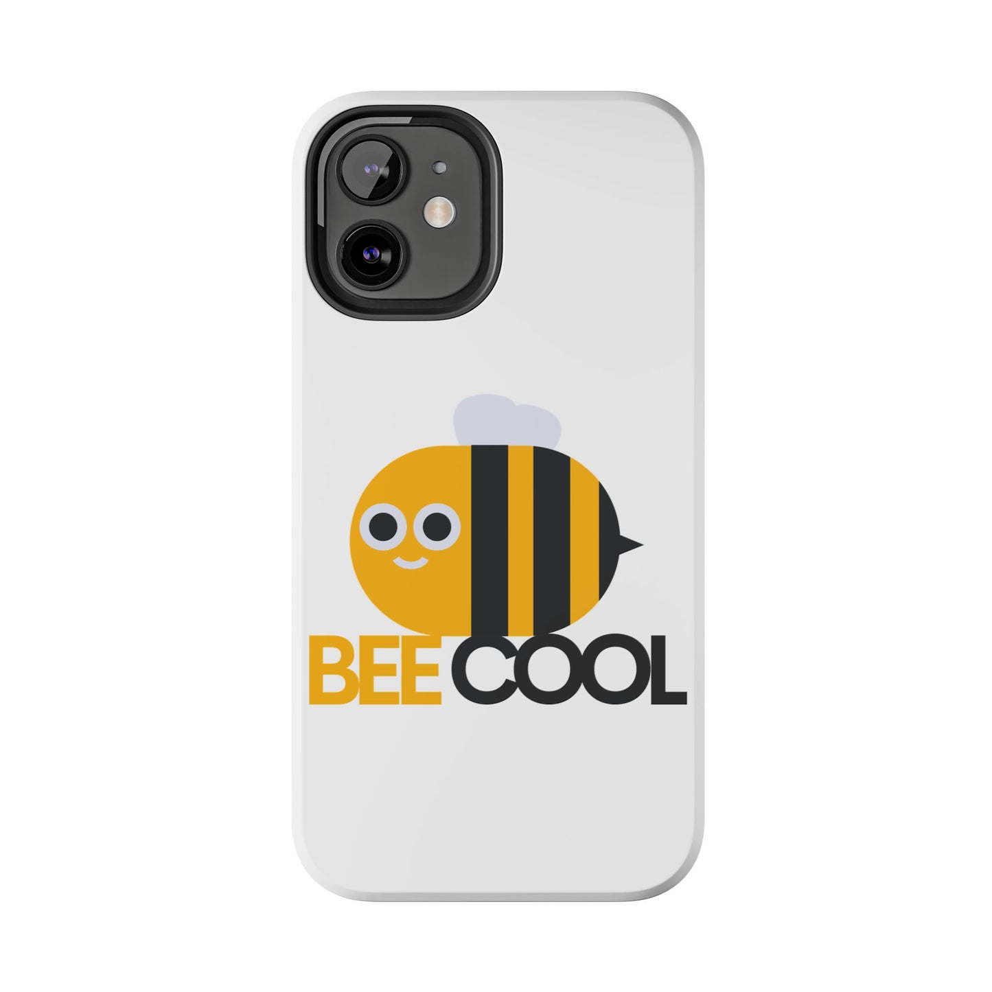 Bee Cool Tough Phone Case, Funny Phone Cover, Bee Lover Gift, Durable Phone Protector, Unique Bee Design
